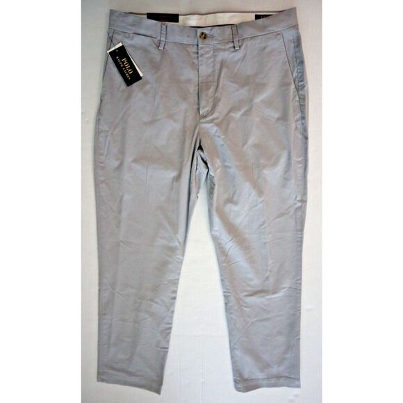 Polo Ralph Lauren Men's Sz 34x32 Soft Gray Stretch Classic Fit Dress Pants - Picture 1 of 7